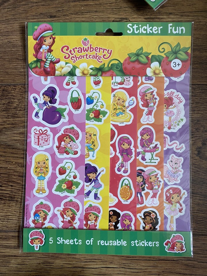 Strawberry shortcake sticker packs x 10 party bag fillers X eBay