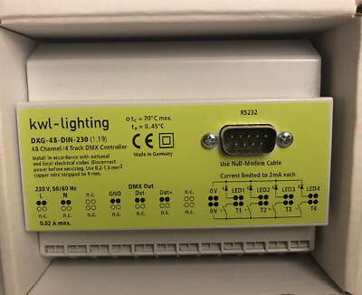 KWL-Lighting DMX Controller DXG-48-DIN-230