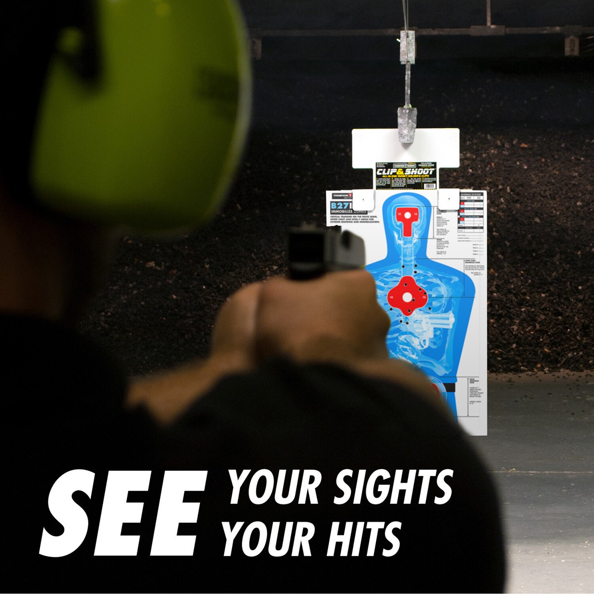 Thompson Target B27-IMZ Life Size Human Silhouette Shooting