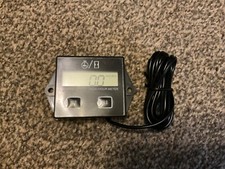 Digital Tach Hour Meter Gauge Tachometer Timer Motorcycle, Dirt Bike, Tractor