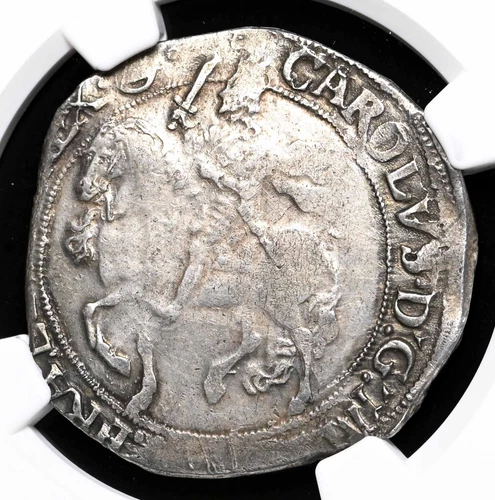 ENGLAND. Charles I, 1625-1642. Hammered Silver Halfcrown, S-2775, NGC XF40