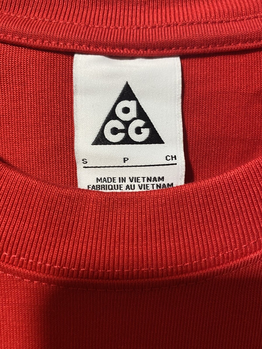 ひろです♬ Nike ACG Red Brown Heavyweight Loose Fit Short-Sleeve T