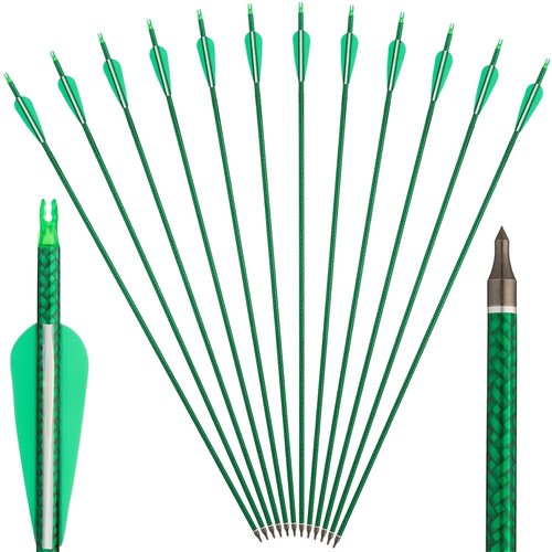Arco recurvo de tiro con arco de 56" MetalRiser flechas de carbono objetivo de caza 18-50 lb - Imagen 19 de 19
