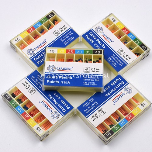 1 Pack Dental GAPADENT Gutta Percha Points Endodontics #15-40 120 Pcs - Picture 3 of 3