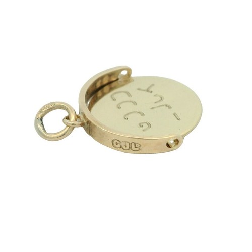 Vintage 9ct Gold GOOD LUCK Spinner Anhänger von Georg Jensen 1958 - Bild 2 von 4