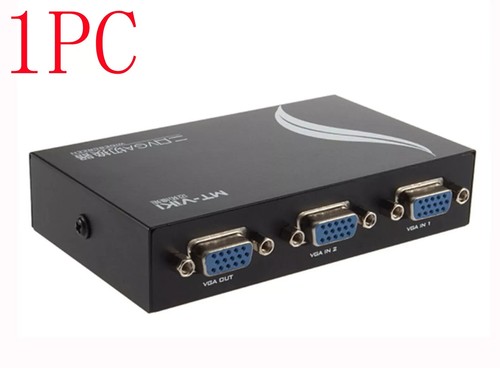 2X VGA SVGA LCD TFT CRT Video Monitor 2 Way 2-Port Splitter