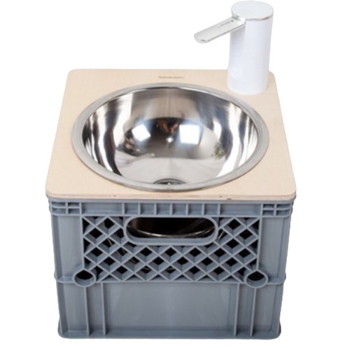 Mit Molly Minibox tragbares Campingwaschbecken Camp schwarz