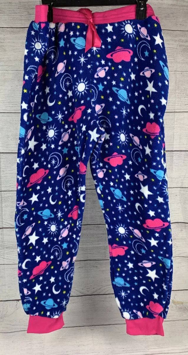 Bobbie Brooks Ladies Plush Blue Pink Fleece Pajama Pants Plus Size 3X HAS  HOLE