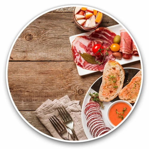 2 x Vinyl Stickers 20cm - Spanish Tapas Food Restaurant Spain Cool Gift #24239