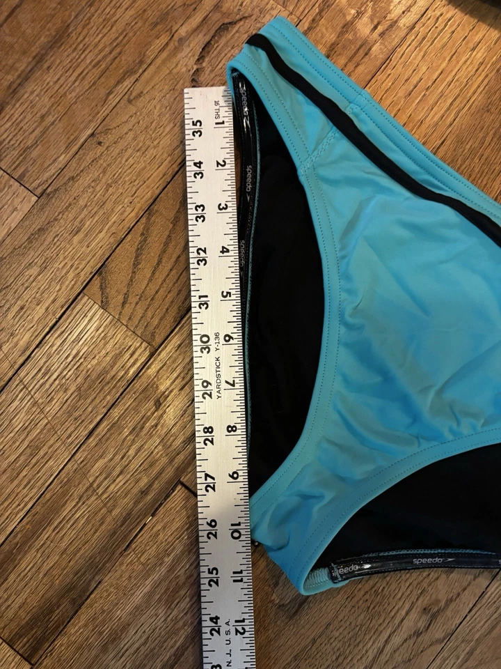 SPEEDO Women's Size L Swim Bathing Suit Swimsuit VINTAGE 2 Piece Wireless Set - Image 4 of 4