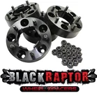 Black Raptor Hubcentric 40mm Aluminium Land Rover Defender Wheel Spacers 90 110