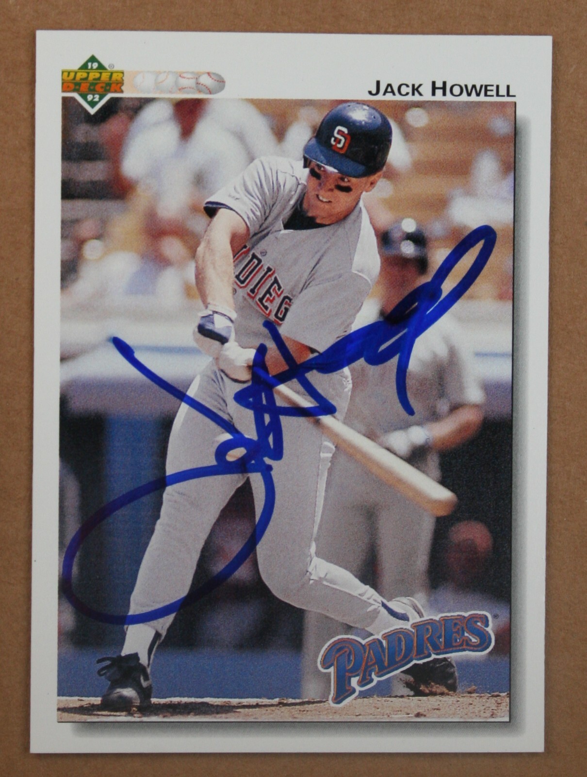 AUTOGRAPHED - Jack Howell Upper Deck #419 San Diego Padres 1992