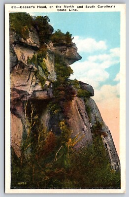caesar-s-head-north-south-carolina-s-state-line-vintage-postcard