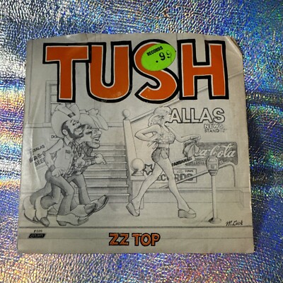 ZZ Top Tush & Blue Jean Blues 1975 London 45 / 7'' Vinyl Record w/ Sleeve