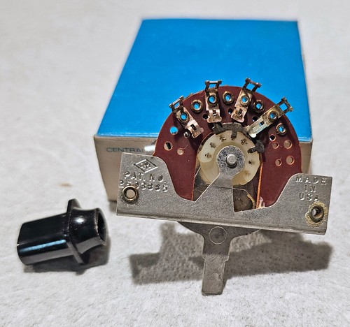 CENTRALAB 1454 2 Pol/3 Pos Positive Non-Shorting Switch (Fender/Telecaster) - Picture 2 of 3