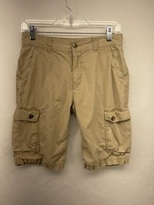 LEVI STRAUSS SHORTS BROWN 16 YOUTH CARGO UTILITY OUTDOOR COTTON HIKING WALKING