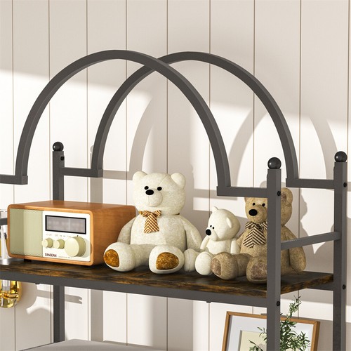 Multi-tierd Metal Plant Stand Industrial Arched Flower Pot Display Rack for Home - Picture 11 of 13