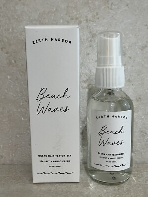 Earth Harbor Beach Waves Ocean Hair Texturizer Sea Salt & Mango Cream 2 floz NIB