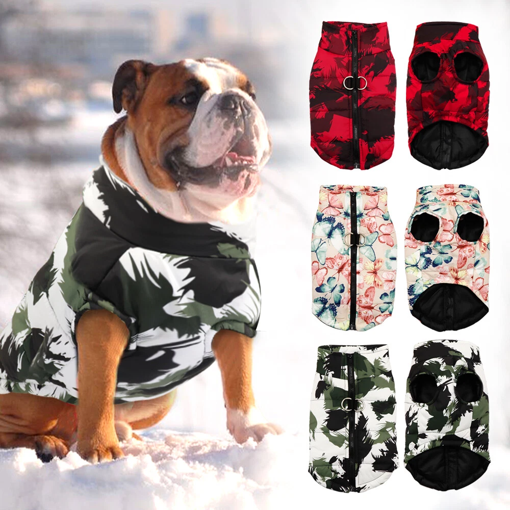 Boxer Dog Winter Coat Pets Clothes for Big Dogs Waterproof Jacket Apparel  L-6XL