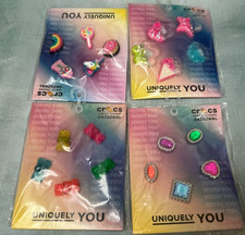 Crocs Jibbitz Uniquely You 4 Pack Shoe Charms Gems Candy Bears Unicorn 