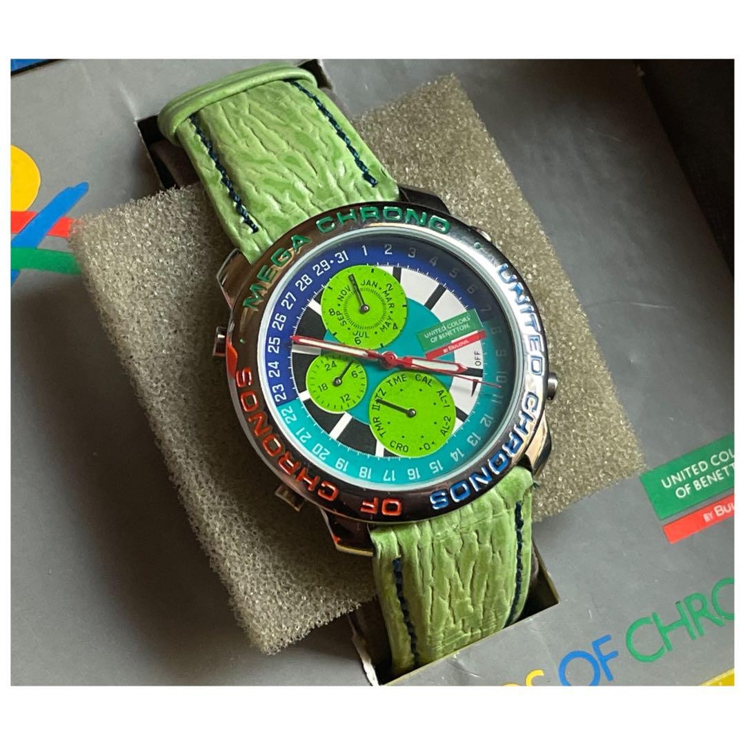 Complete Accessories Included Benetton Bulova Wristwatch