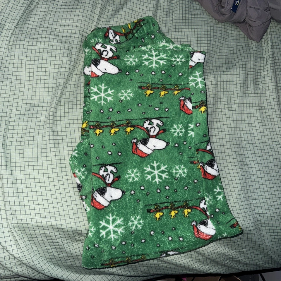 Pantalones de pijama de Navidad Peanuts Snoopy con diseño de sombrero de Santa Foto 2 de 4