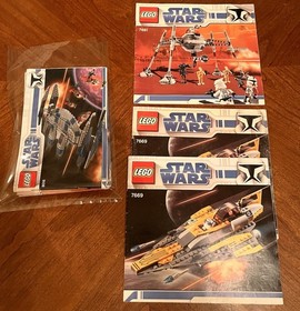 LEGO Star Wars 2009 Instruction Manual Lot Clone Wars 7681 7669 8016 8014