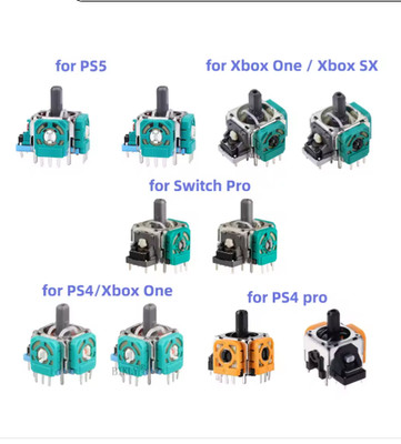 3D Analog Joystick Replacement for PS5 PS4 Switch Pro Xbox (2PCS)