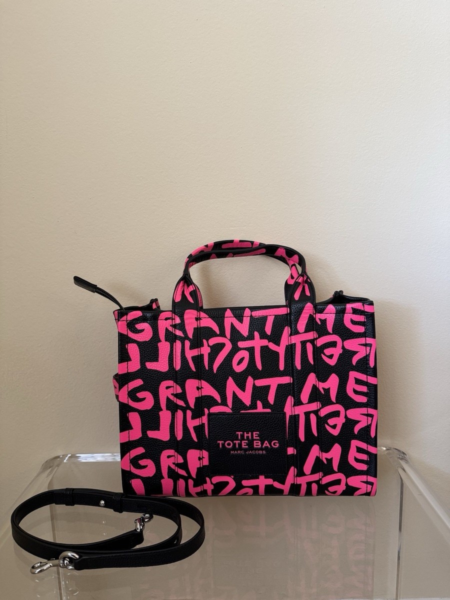 Stephen Sprouse x Marc Jacobs Medium Tote Bag Pink Graffiti | eBay