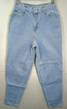 Vintage Gitano Sz 8 High Rise Tapered Leg Light Wash Jeans 27x30.5
