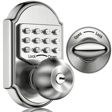 Keyless Entry Door Lock with Keypad - Keyless Deadbolt Lock, Digital Code Sec...