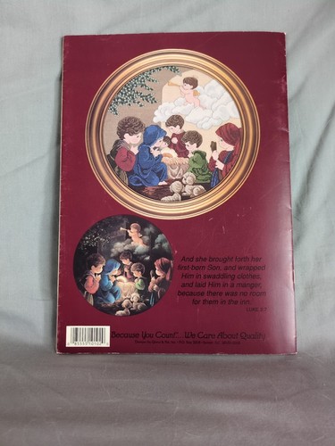 Precious Moments O Come Let Us Adore Him Nativity Pattern PMC1 Cross Stitch VTG - Picture 2 of 2