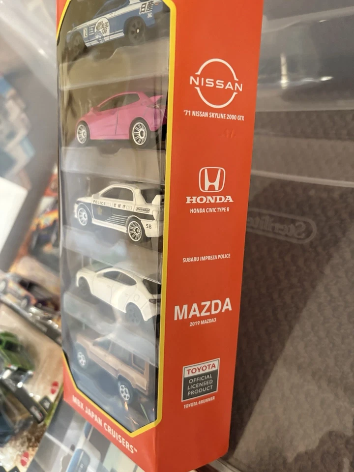 2023 Matchbox 5 Pack MBX Japan Cruisers - Nissan Honda Subaru Mazda Toyota - Image 3 of 4