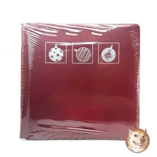 RARE 1997 Creative Memories Red Christmas Album 12x12 Silver Ornaments NIP