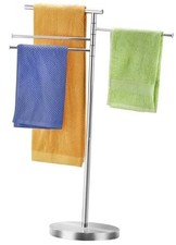 Freestanding Towel Rack, 40 Inch Tall Standing Towel Racks for Bathroom with