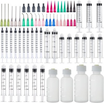 1ml, 3ml, 5ml, 10ml, 20ml Measuring Dispenser and 30ml+50ml Glue Bottle. 14ga,