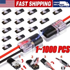2 Pin Waterproof Electrical Connector Car Automotive Wire Plug Terminal LOT