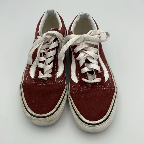 Sneakers basse Vans scamosciate tela bordeaux skate donna 6 5 uomo 5 fuori muro
