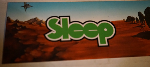 Sleep Rare Vintage 1999 Jerusalem 3" x 10" Sticker New Mint Never Used Stoner - Picture 2 of 3