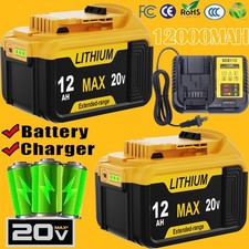 For DeWalt 20 Volt XR 12.0AH Lithium Ion Battery DCB205-2 DCB208 DCB200-2 DCB204