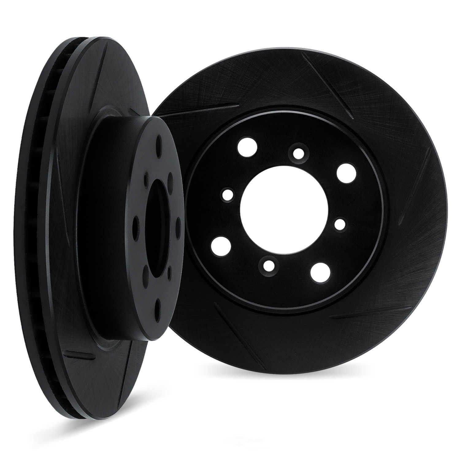 Disc Brake Rotor Set-Rotors-Slotted-Black DFC 3002-76098 fits 1984 ...