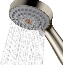 YOO.MEE High Pressure Handheld Shower Head with Powerful Brushed Nickel