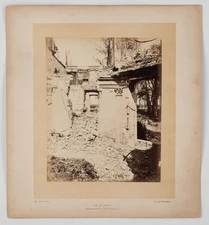 Liebert, Drancy, Chateau du Baron de Ladoucette vintage albumen print, war of