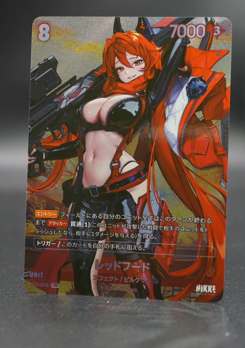Red Hood BT01-019 UR Japanese Nikke Nivel Arena Trading Card Game