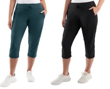 Kirkland Signature Women's Capri, Black, Blue Sz- M, XL, XXL