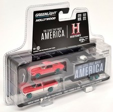 Greenlight 1/64 Ford Mustang Fastback 1965 Ford F-100 1967 + Trailer CHASE