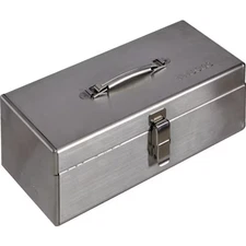 TRUSCO TSY-370A Stainless Tool Box SUS304 14.6"x6.7"x4.3" Lockable Japan