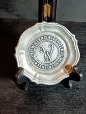 Vintage Watergate Hotel Pewter Ashtray 1970s Nixon Era Collectible Artograph MD