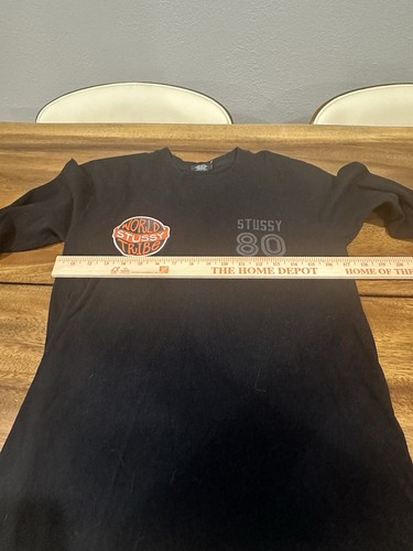 STUSSY World Tribe Small schwarzes Langarm-T-Shirt - Bild 6 von 6