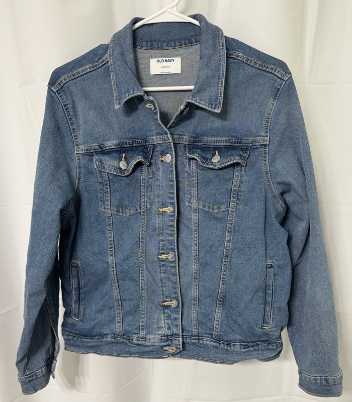 OLD NAVY Button Up Blue Denim Jean Jacket Girl's Youth Size XXL